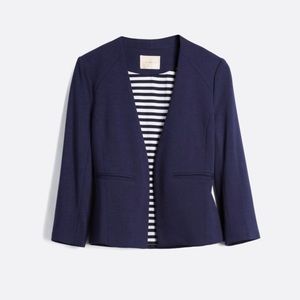 Skies Are Blue, collarless, 3/4 sleeve blazer